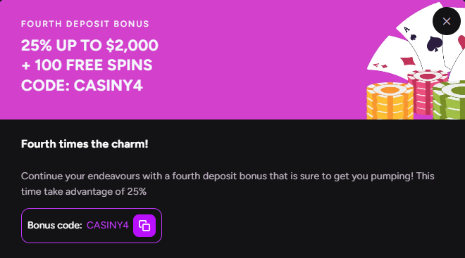 Fourth Deposit Offer
